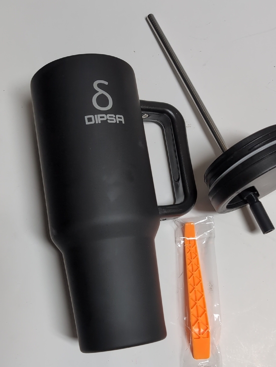 dispa Other - dip Black Insulated Travel Tumbler with Handle